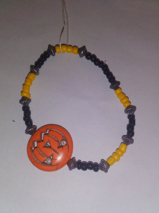 Halloween pumpkin bracelet