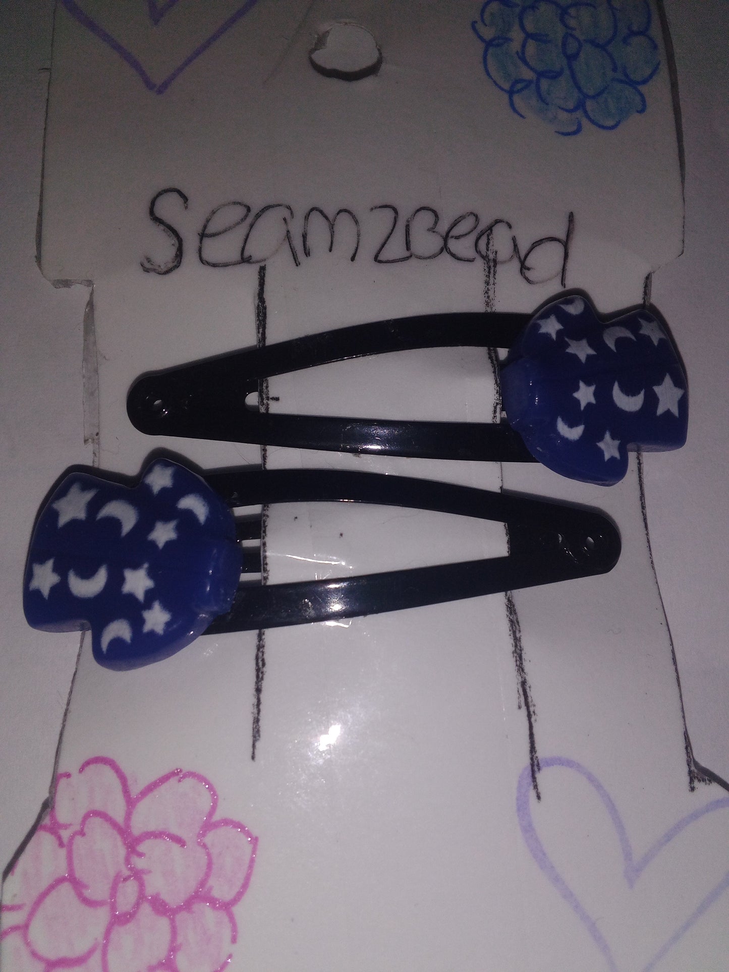Blue t shirt with white stars