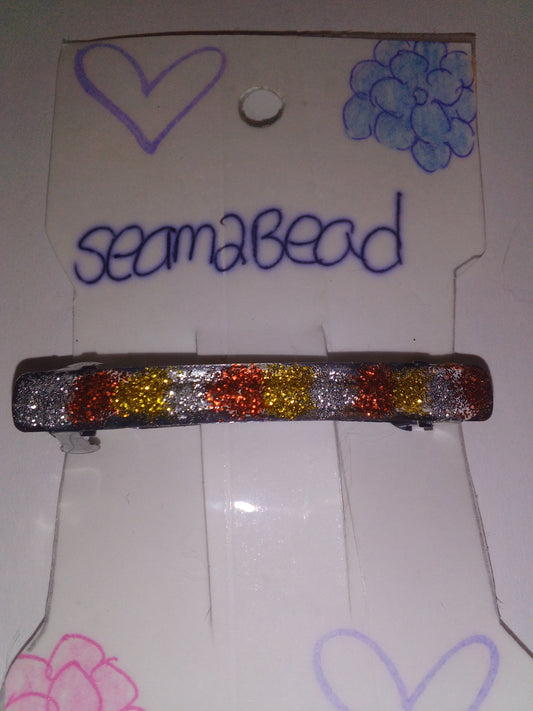 Red/gold/sliver hair clip