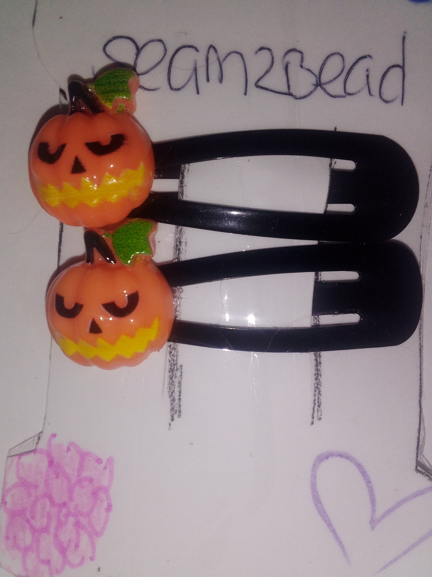 Halloween hair clip