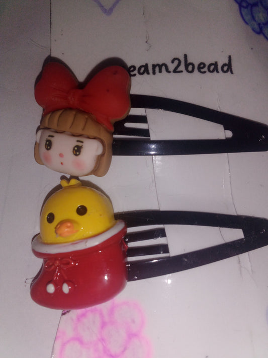 Yellow chicken little girl