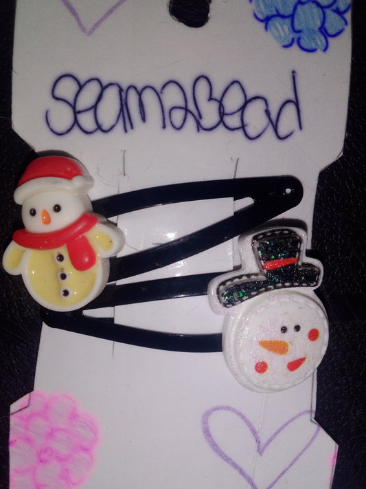 (big) glitter snow man/ snow man with red and scarf