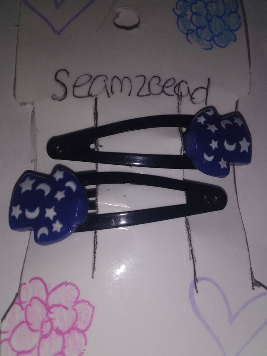 Blue t shirt with white stars