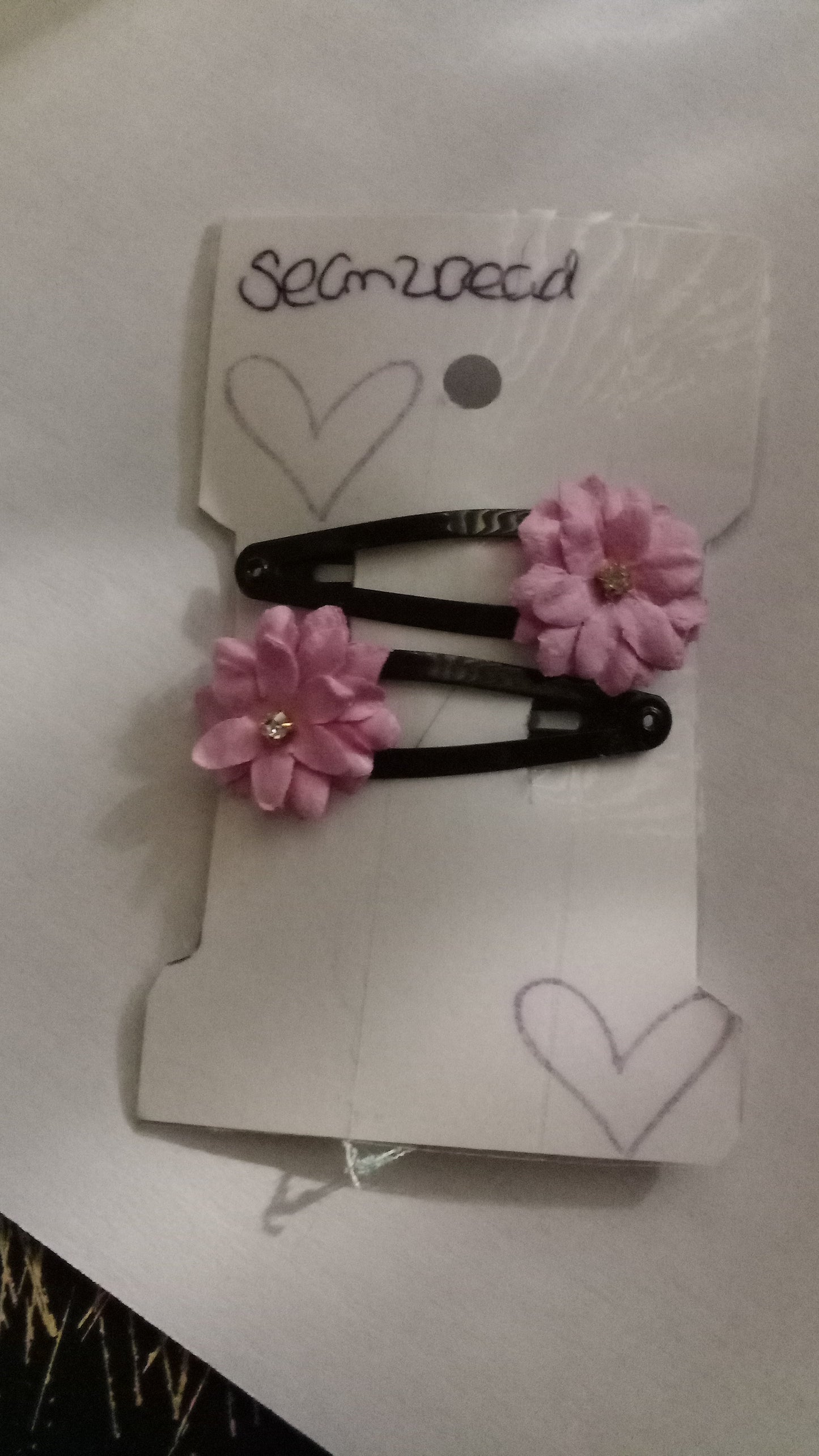 Black hair clips