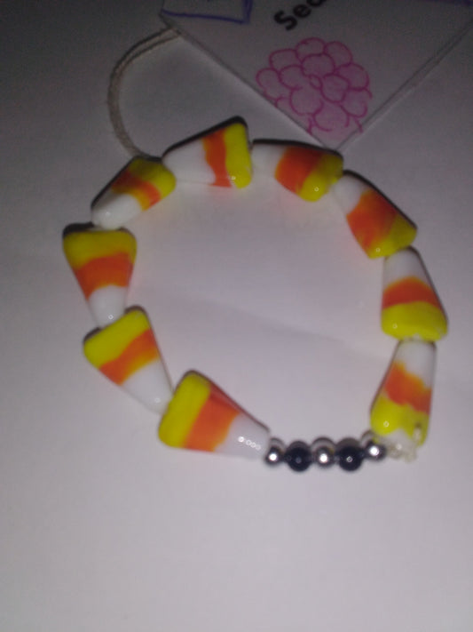 Candy's corn with seed beads