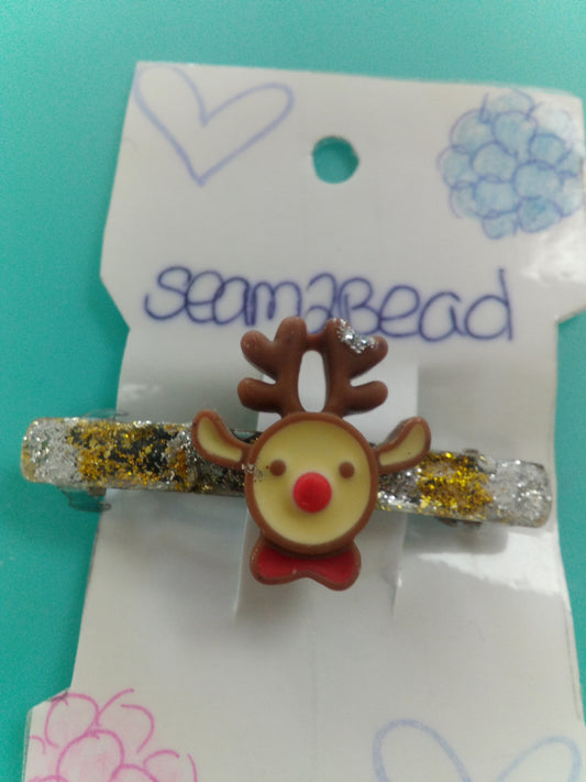 (big) reindeer hair clip