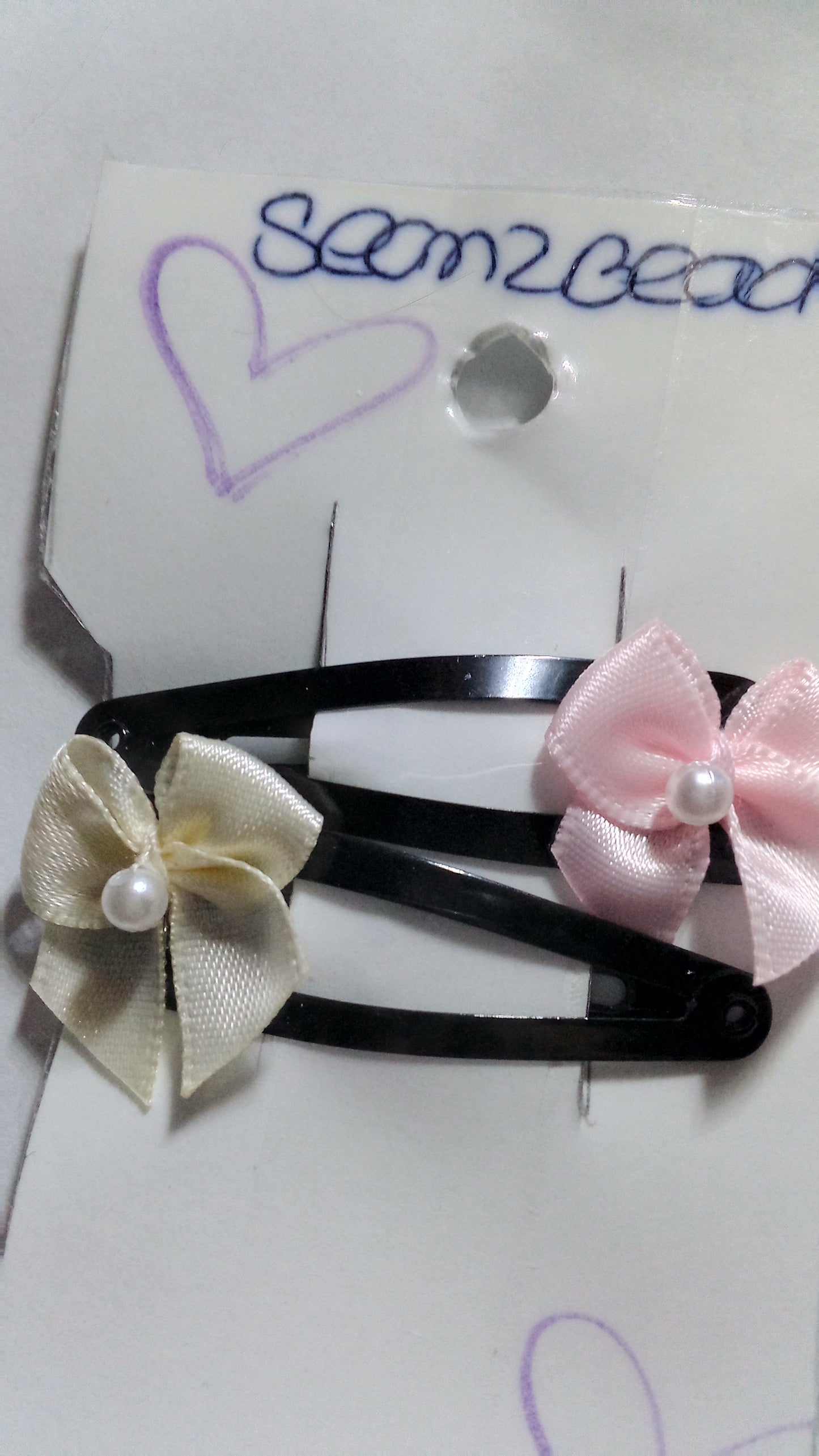 Mix match black hair clip