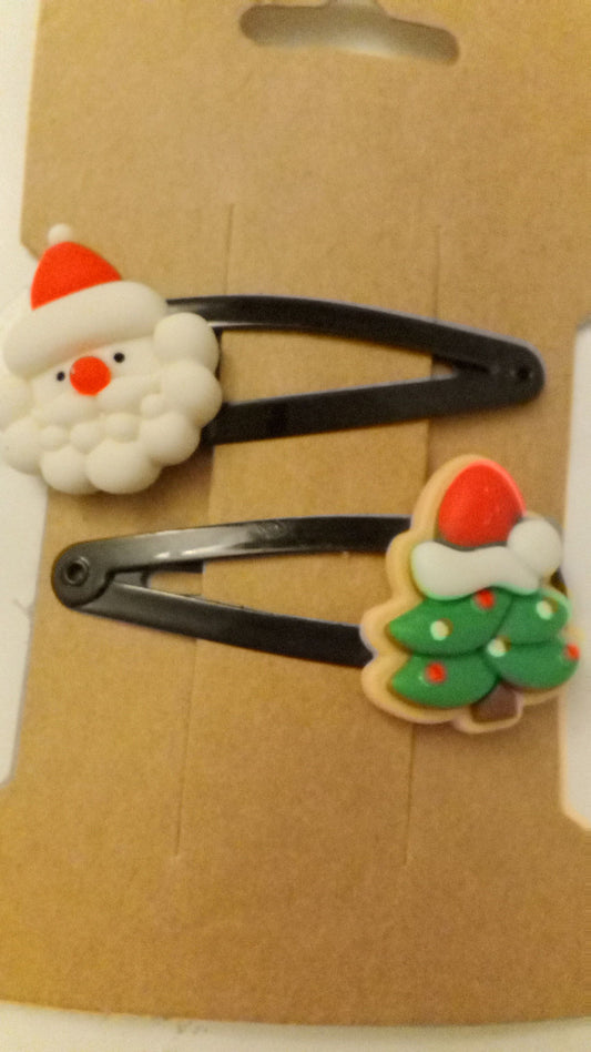 Xmas hair clips